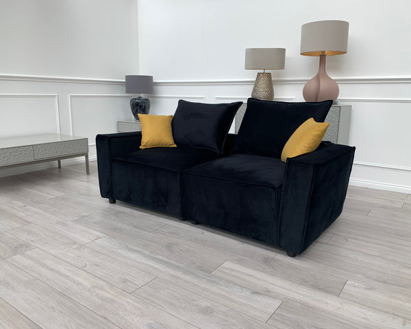 New Black 2 Seater Split cinema sofa style (Delivery Available)3