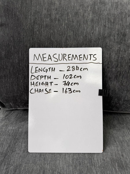 DFS Sydney RHF Corner Sofa Chaise End Charcoal Grey Chenille19