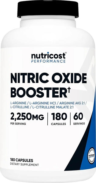 Nutricost Nitric Oxide Booster 2250mg 90 Capsules 30 Servings EXP 07/20290