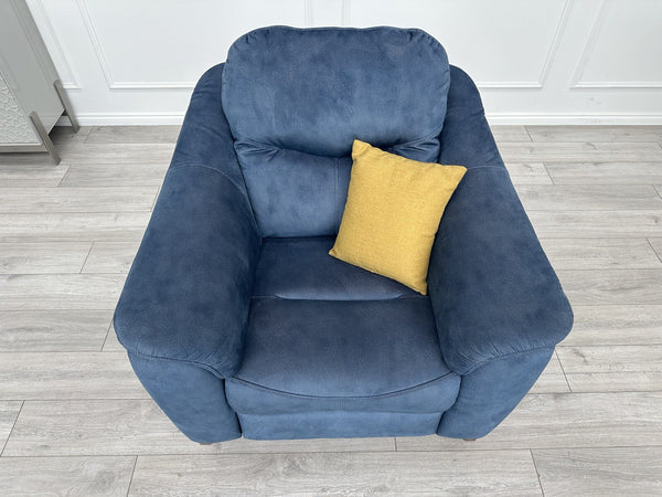 G Plan Jackson Standard Armchair Stingray Indigo Fabric RRP £1,5993