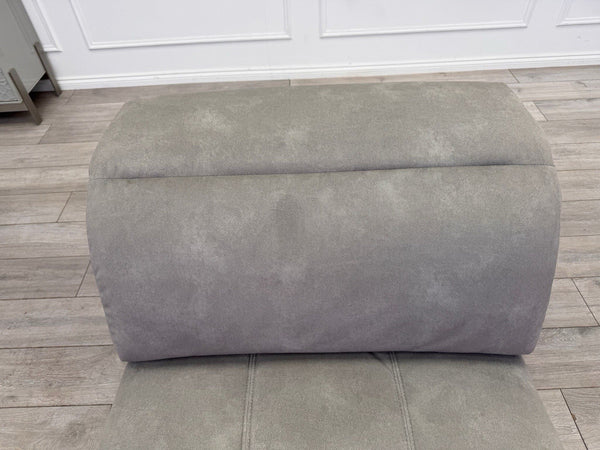 Sofology Marvella Flecked Light Grey Velvet Middle Section Power Recliner6