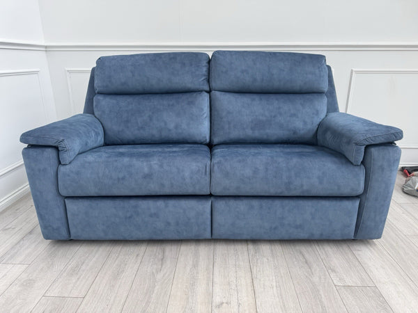 G PLAN Thornbury Static 3 Seater Sofa In Indigo Stingray Velvet Fabric9