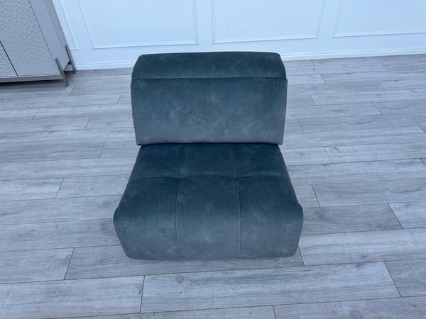 Sofology Marvella Flecked Mineral Green Velvet Middle Section Power Recliner15