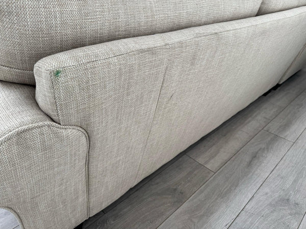 Sofology Nimbus Large Corner Sofa Beige Woven Fabric2