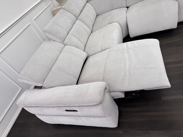 Furniture Village Inca Power Reclining Corner Sofa In Manhattan Stone22