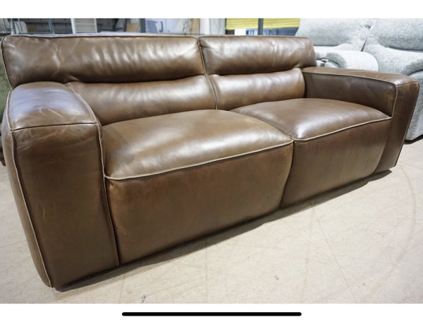 Barker and Stonehouse Large 2 Seater Sofa in Antique Distressed Brown Leather 0