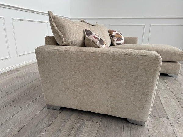 Furniture Village Sofia Beige Fabric Corner Sofa with Chaise End8