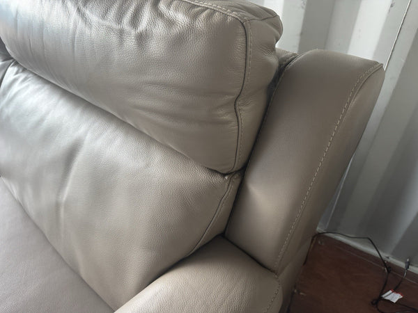Furniture Village 3 Seater Sofa Power Recliners & Headrests Taupe Leather5