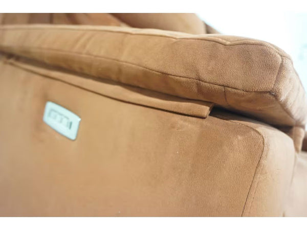 G Plan Thornbury plush umber fabric 3 seater + armchair sofa set power recliner 3