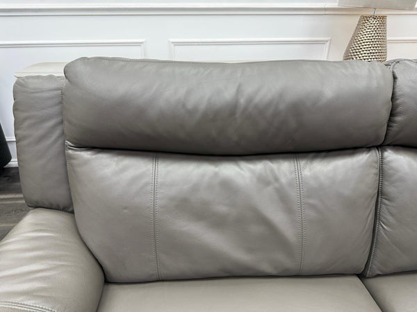 DFS Wren Power Recliner 3+2 Seater Sofa Set In Grey Leather17