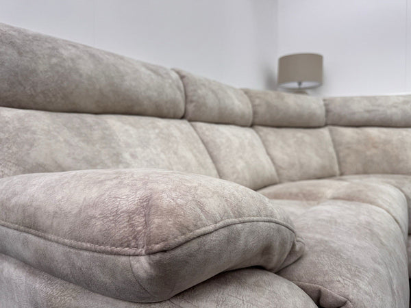 Furniture Village Moreno Power Reclining Corner Sofa In Cream Lux Velvet12