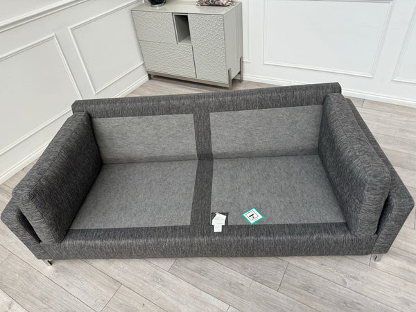 DFS Grey Fabric 3 Seater Sofa14