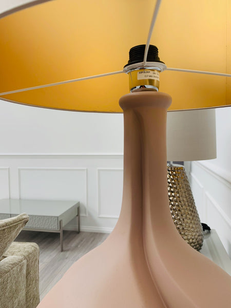 Sofology NEW Sofology Marina Table Lamp & Shade - Peach/Cream RRP £2992