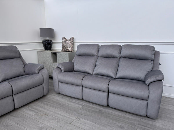 G Plan Kingsbury Charcoal Stingray 3 & 3 Seater Sofa Set Manual Recliners16