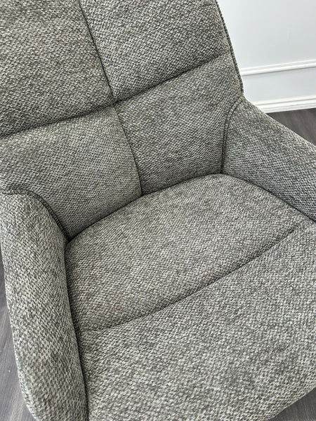Furniture Village Kiara ash grey fabric swivel dining chair (Pre-sale)6