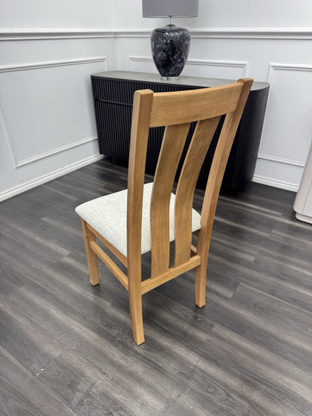 Furniture Village Augusta Wooden slatted back dining chairs (Pre-sale)4