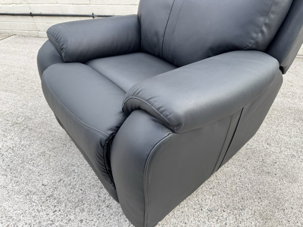 LA-Z-BOY WINCHESTER LEATHER MANUAL RECLINER ARMCHAIR - Black2
