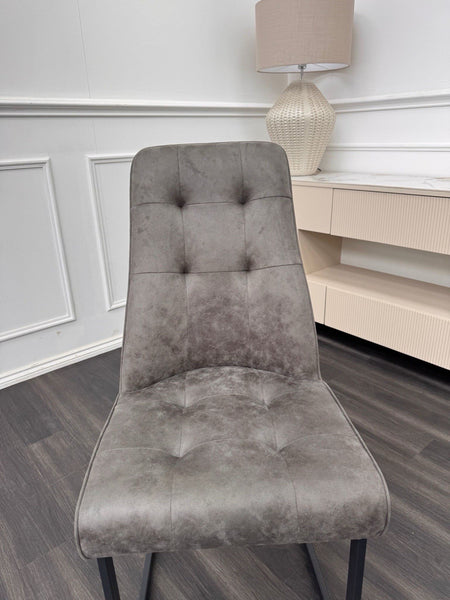 Furniture Village Merlin grey fabric dining chair (Pre-sale)13