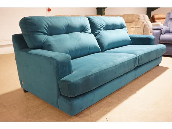G Plan Vintage 72 plush mallard fabric 3 seater sofa3