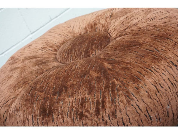 Duresta designer patterned fabric large circular footstool2