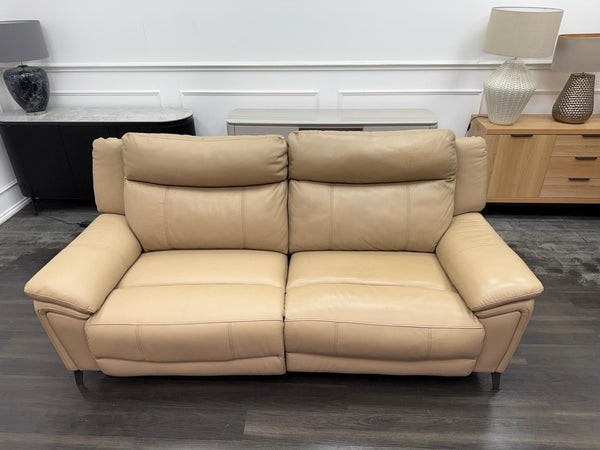 DFS Wren Power Recliner 3 Seater Sofa In Taupe Leather8