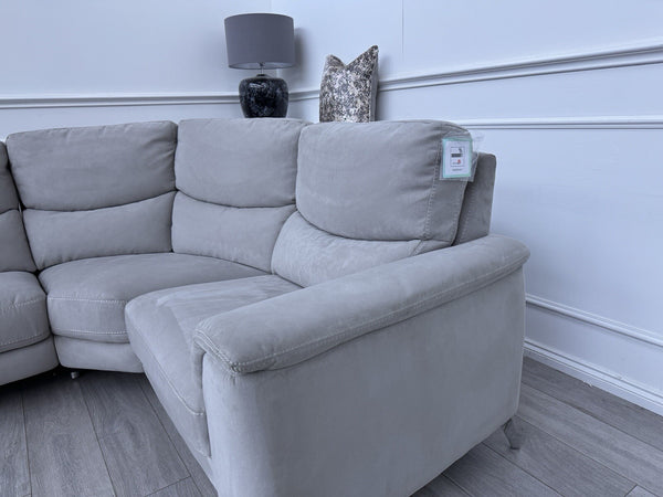 Sofology Palmer Power Recliner Corner Sofa In Toronto Grey Suede5