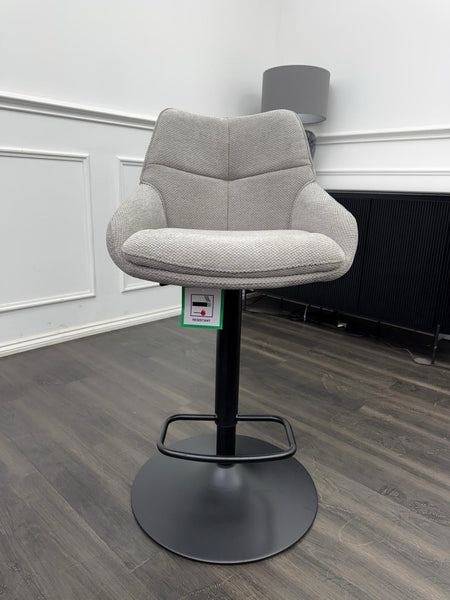 Furniture Village Kiara grey/taupe swivel dining barstool (Pre-sale)1