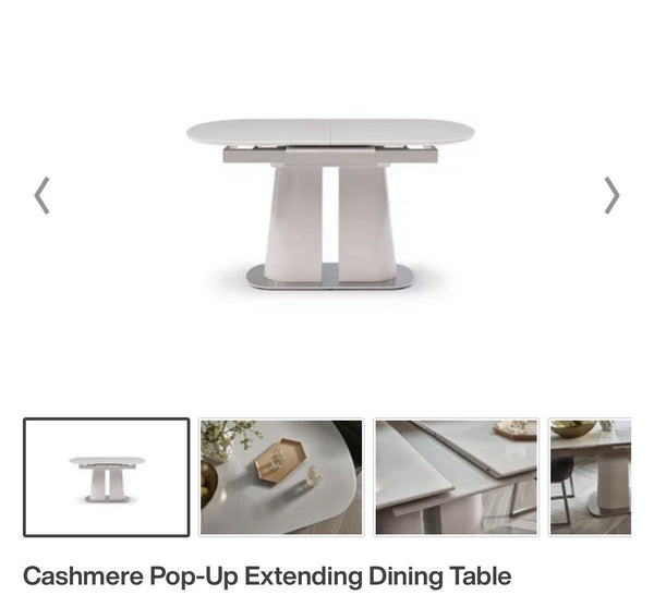 Furniture Village Cashmere Large Extendable Dining Table Glass Top3