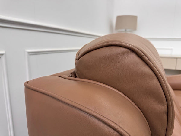 Parker Knoll Boston Dark Taupe Leather Static 3+3 Seater Sofa Set RRP £832018