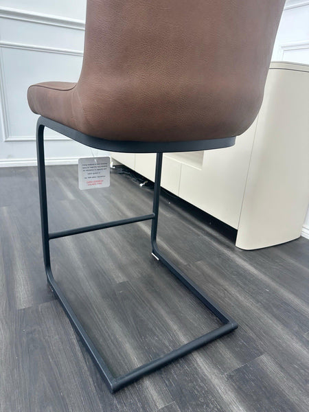 Furniture Village Terra brown leather dining barstool (Pre-sale)8