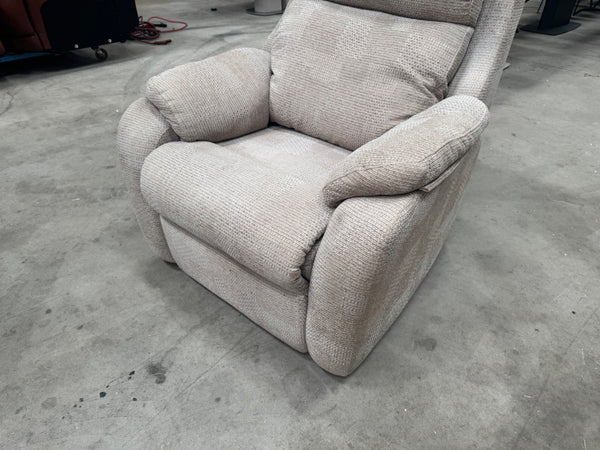 G Plan Kingsbury Power Recliner Armchair In Beige Pattern Fabric12