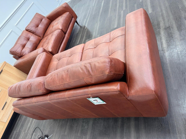 Barker And Stonehouse Houghton 2+2 Seater Sofas Brown Leather11