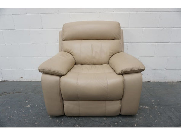 Furniture Village Moreno pebble leather electric Rise & Recline armchair1