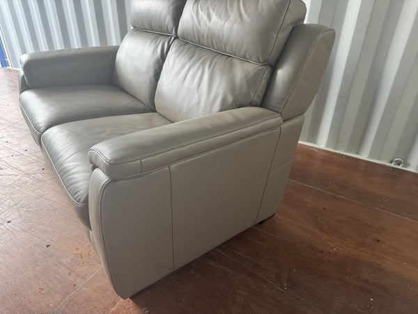 Furniture Village 2 Seater Sofa Taupe Leather3