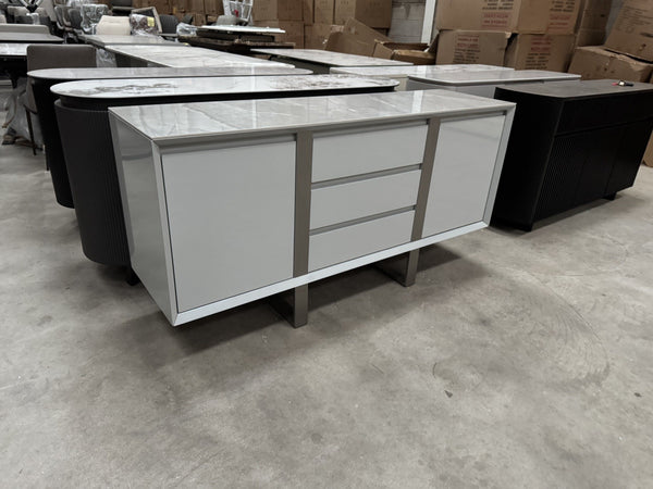 Furniture Village GRIGIO Large 2 Door 3 Drawer Sideboard 0