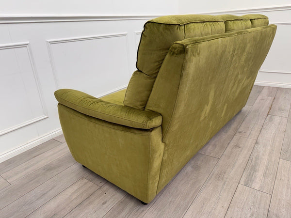 Sofology Parker Static 3 Seater Green Fabric Sofa14