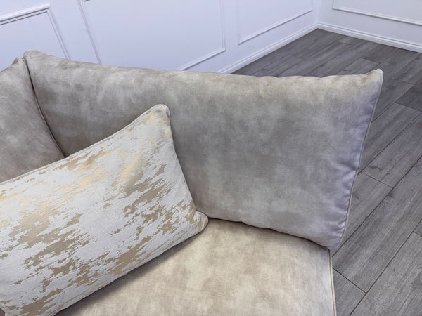 Sofology Emperor Modular Corner Unit Section Ivory/Cream Velvet Fabric12