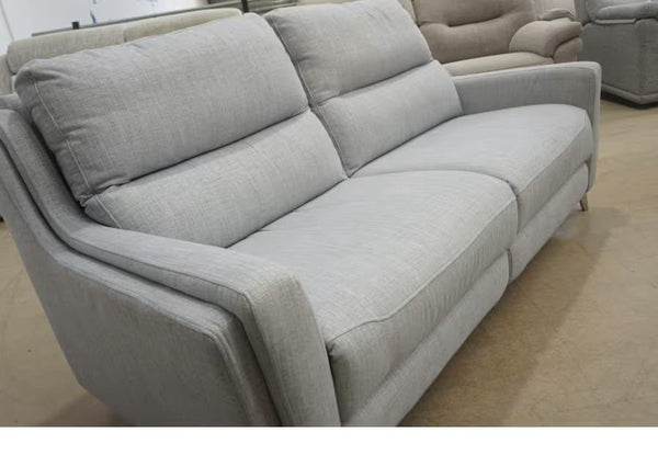 Parker Knoll Portland Static 3 Seater Sofa - Baby Blue Fabric2