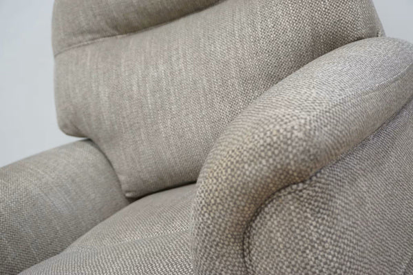 Parker Knoll Hudson Beige mix cross weave fabric Power Rise & Recliner Armchair2
