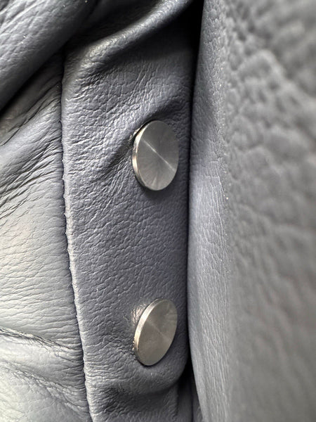 LA Z BOY Vienna Static 3 & Power Recliner 2 Seater Sofa Set Blue Leather23