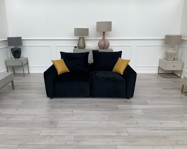 New Black 2 Seater Split cinema sofa style (Delivery Available)23