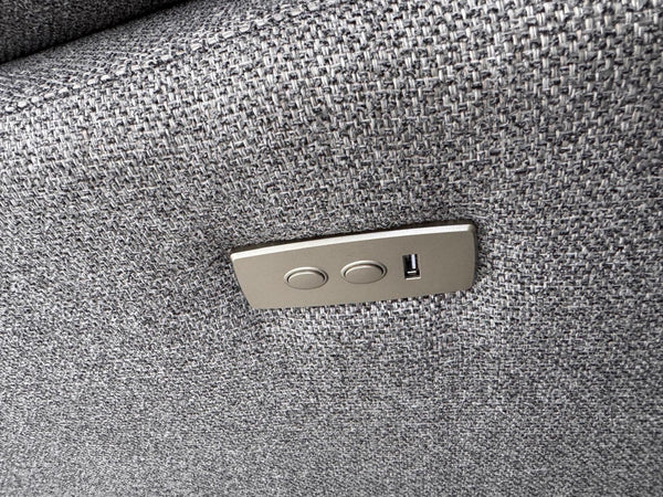 Furniture Village UNIQA Grey Fabric 3 & 2 & 1 Seater Power Recliner Sofa Set12