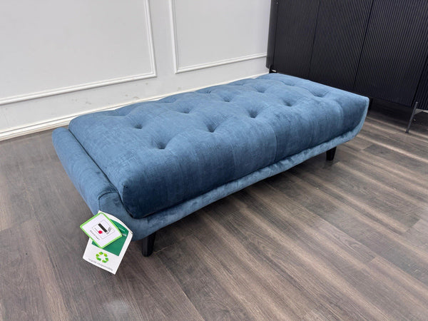 Furniture Village Rene Heritage Airforce Fabric Large Footstool2