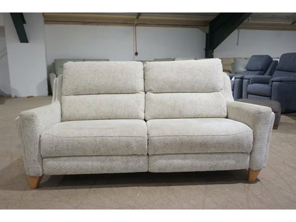 Parker Knoll Portland cream mix fabric standard 3 seater sofa4