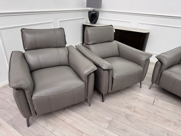 FV Jude 3 Seater & 2x Armchair Power Recliner Sofa Set with Telescopic Headrests5