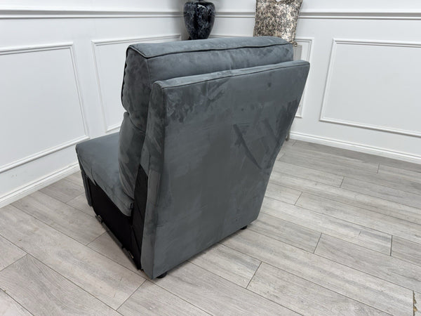 Sofology Parker Middle Section Dark Grey Microfibre Fabric4