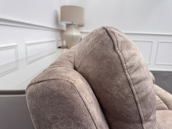 Furniture Village Sloane 3+2 Seater Sofa Set Power Recliner Mink Fabric5