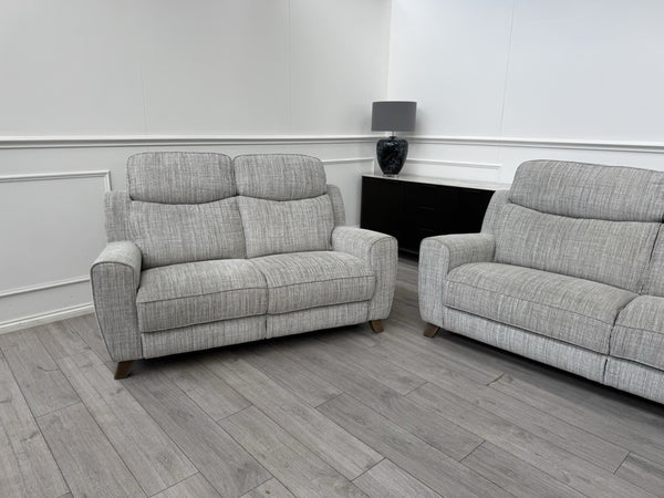 Furniture Village Grey Fabric 3 & 2 Seater Sofa Set4