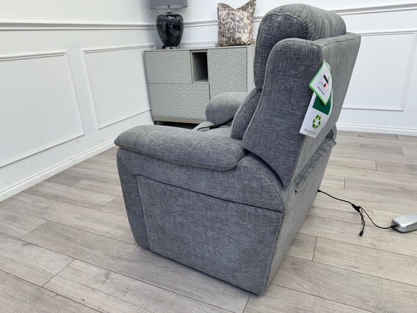Furniture Village Kirk Lift and Rise Recliner Armchair Grey Fabric16