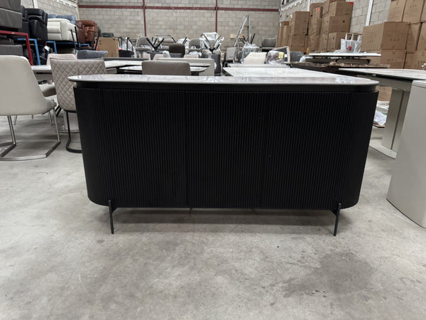 Furniture Village CRETE Large 3 Door Ceramic Top Sideboard 0